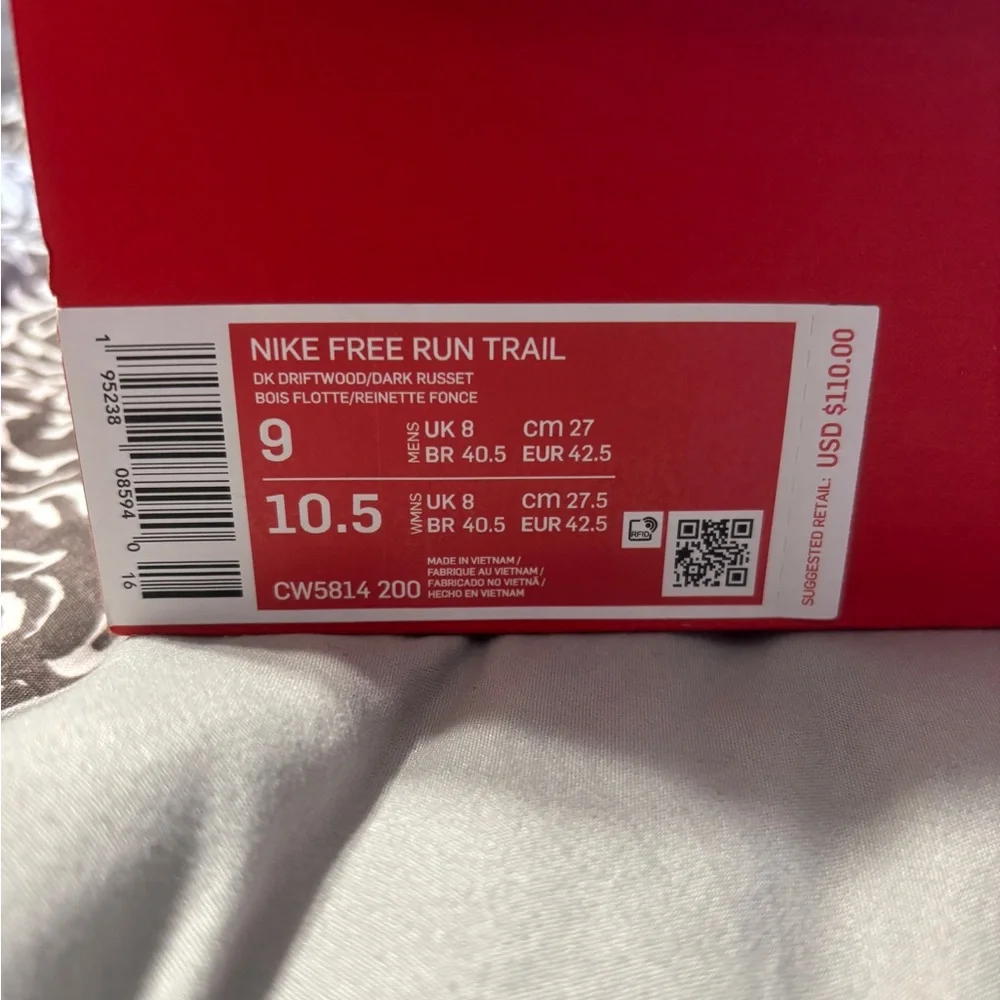 Nike Free Run Trail Dark Driftwood - Picture 9 of 9